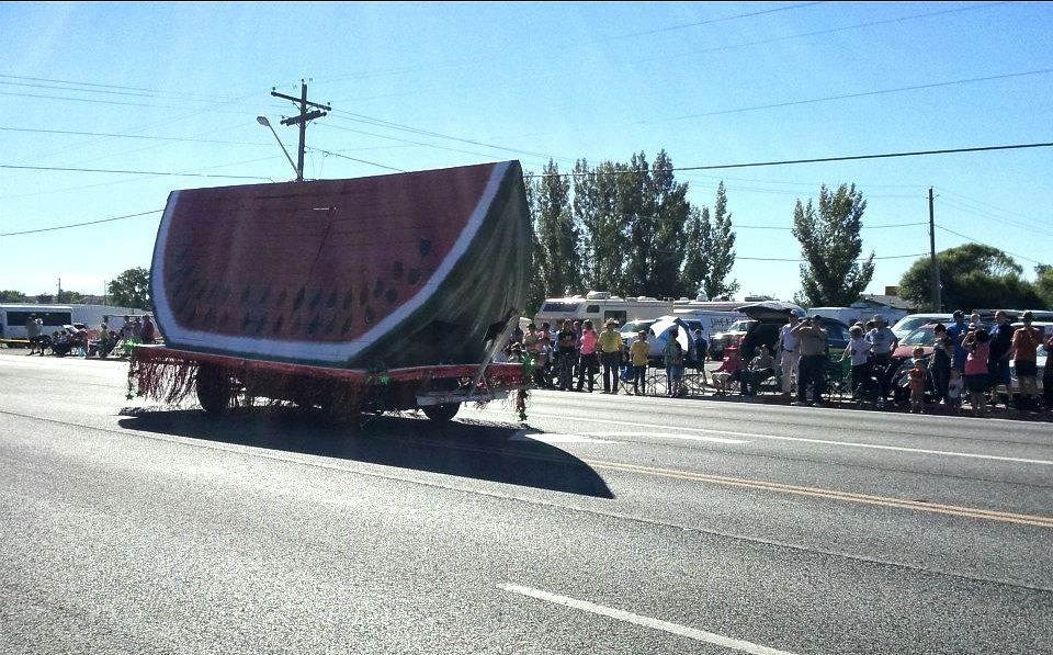 World's Largest Watermelon Slice Sculpture, world record in Green River, Utah