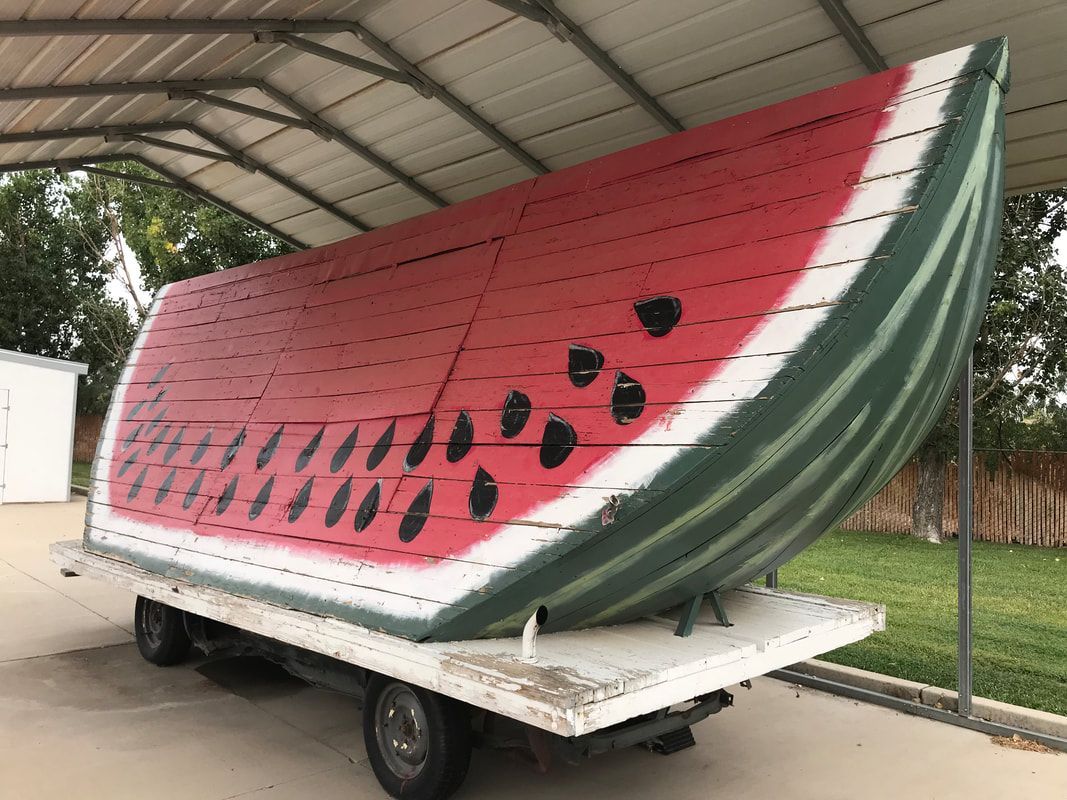 World's Largest Watermelon Slice Sculpture, world record in Green River, Utah