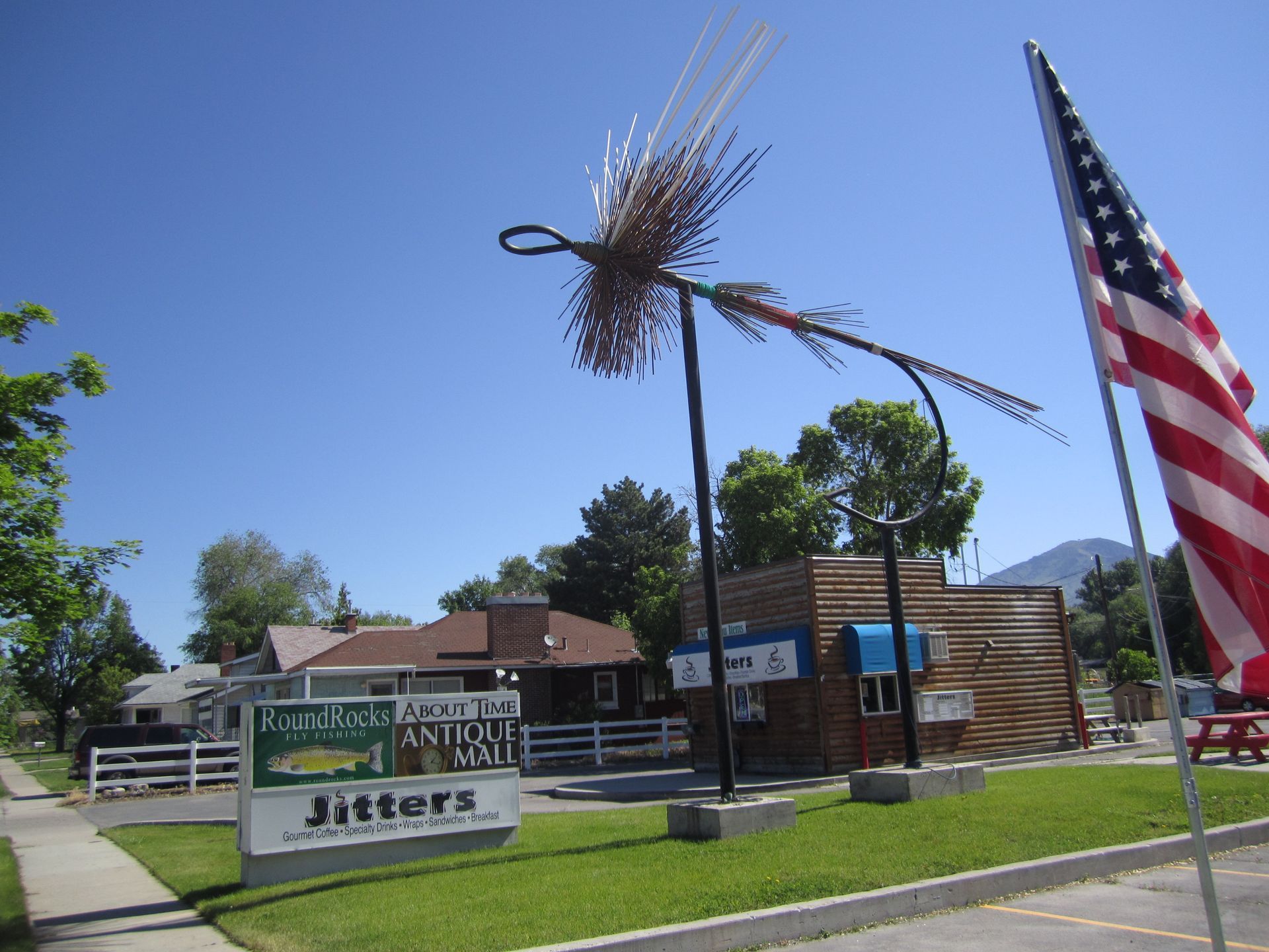 World's Largest Fishing Fly Sculpture, world record in Dutch John, Utah