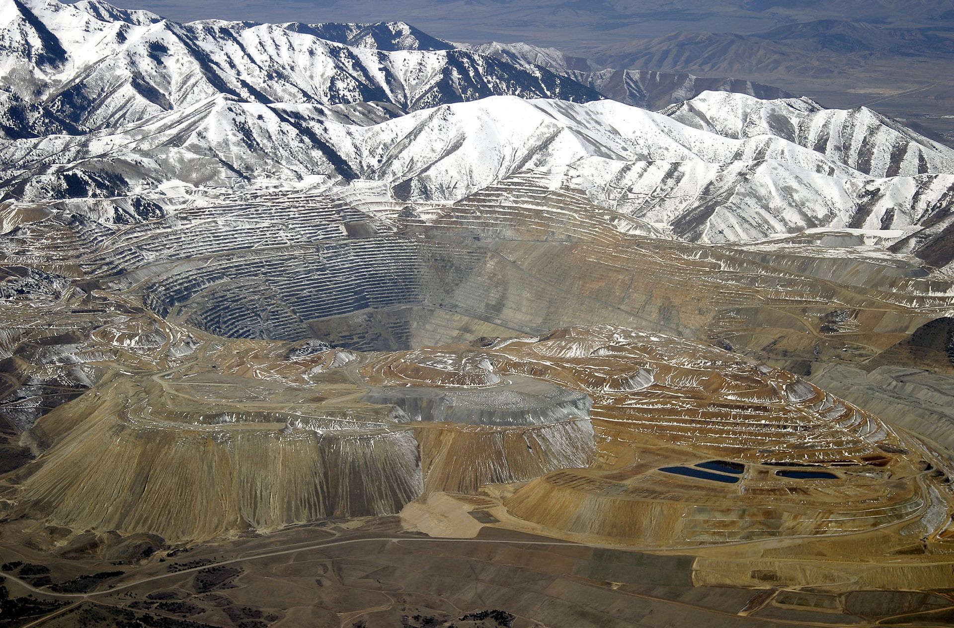 World's Largest Man-Made Excavation, world record near Salt Lake City, Utah