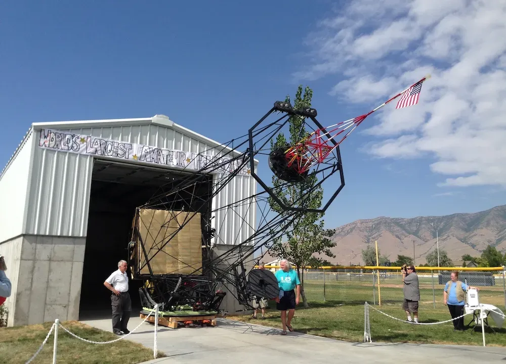 World's Largest Amateur Telescope, world record in Stansbury Park, Utah