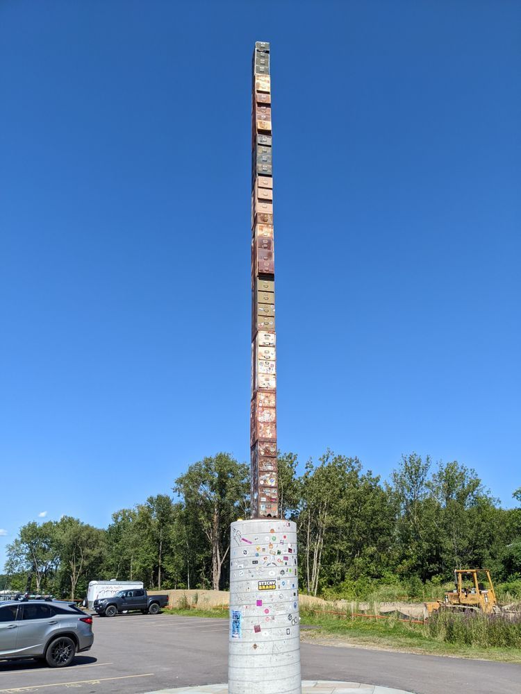 World's Tallest Filing Cabinet, world record in Burlington, Vermont