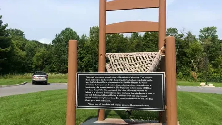 World's Tallest Ladderback Chair, world record in Bennington, Vermont