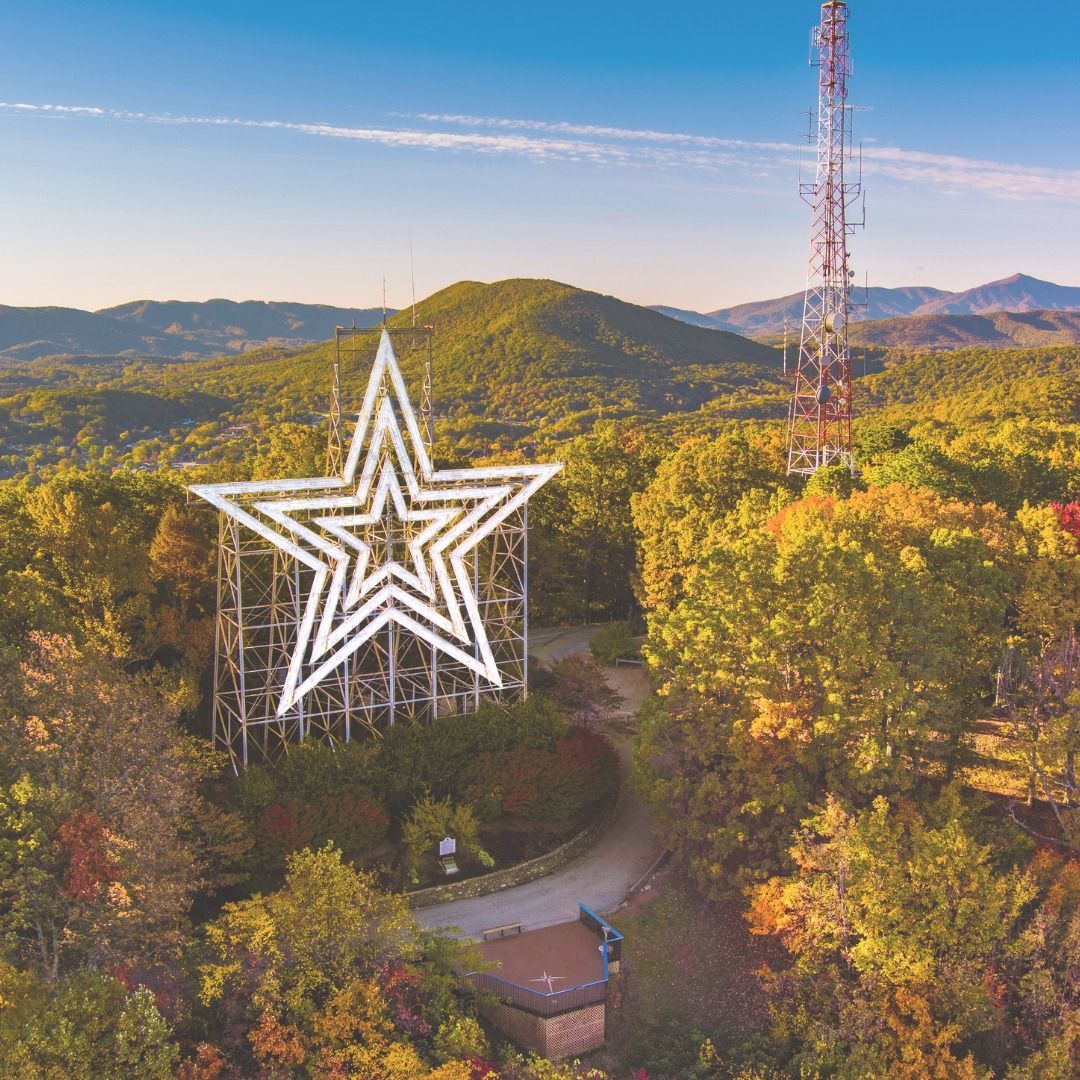 World's largest freestanding illuminated man-made star, world record in Roanoke, Virginia