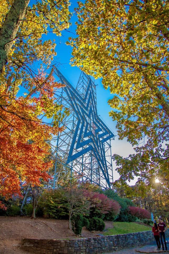 World's largest freestanding illuminated man-made star, world record in Roanoke, Virginia