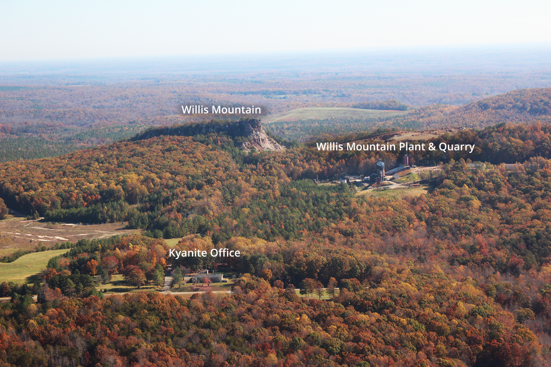 World's Largest Kyanite Mine, world record at Willis Mountain, Virginia