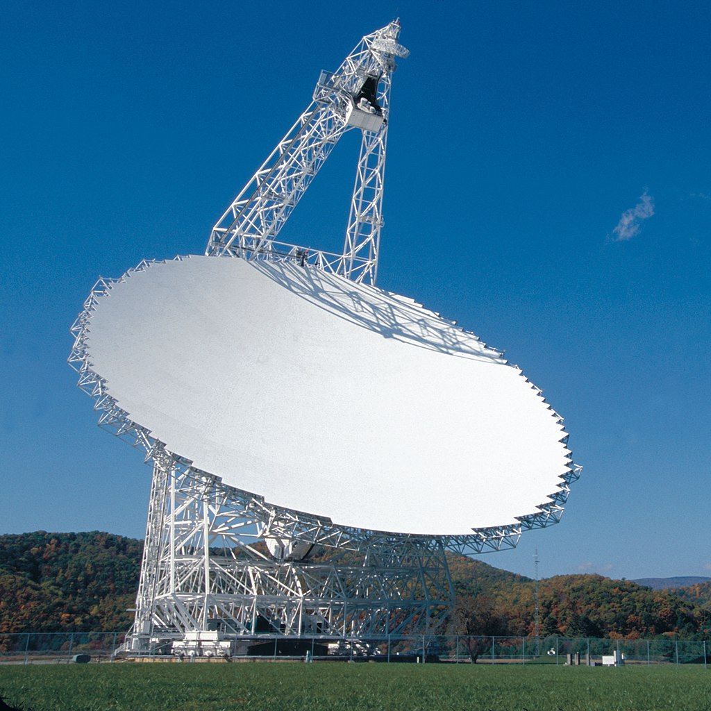World’s Largest Fully Steerable Radio Telescope, world record in Green Bank, West Virginia