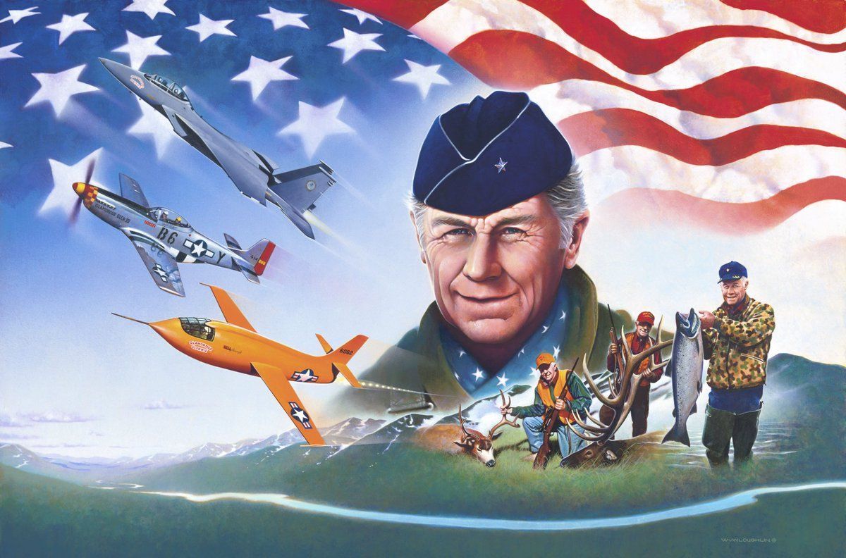 
World's first person to break the sound barrier: world record set by Chuck Yeager 
