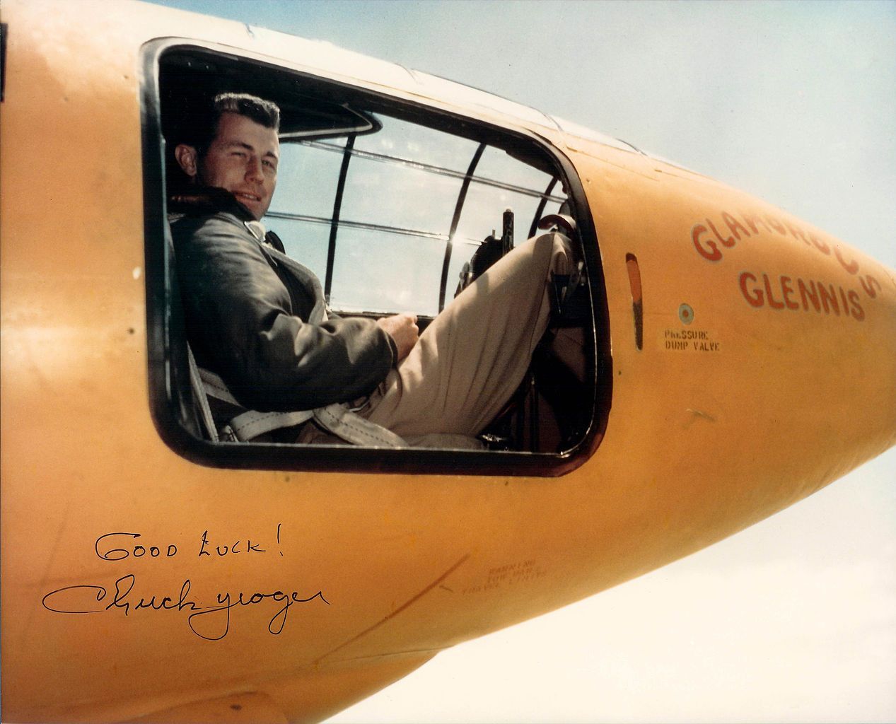 
World's first person to break the sound barrier: world record set by Chuck Yeager 
