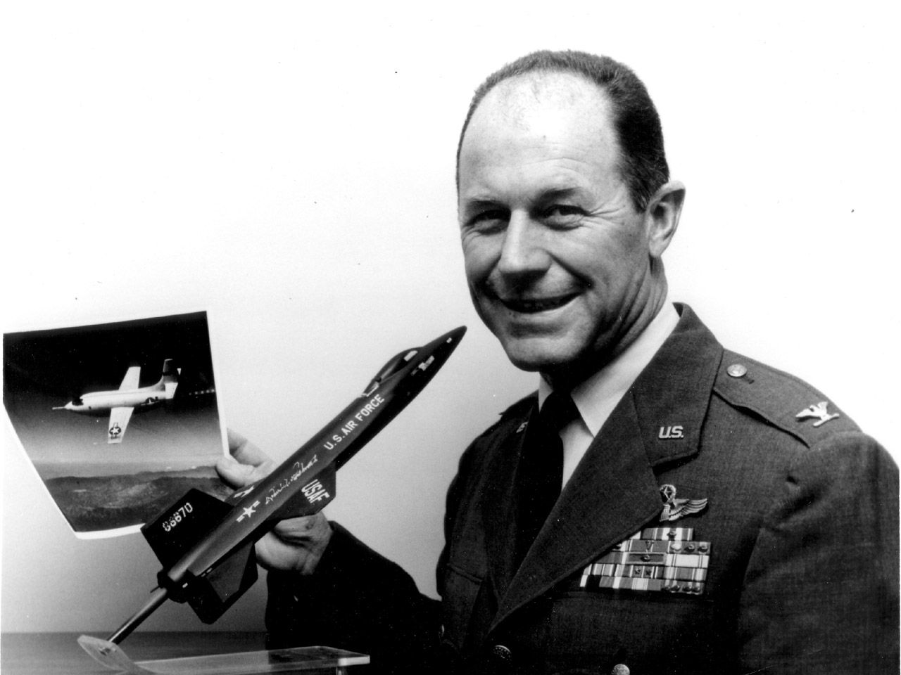 
World's first person to break the sound barrier: world record set by Chuck Yeager 
