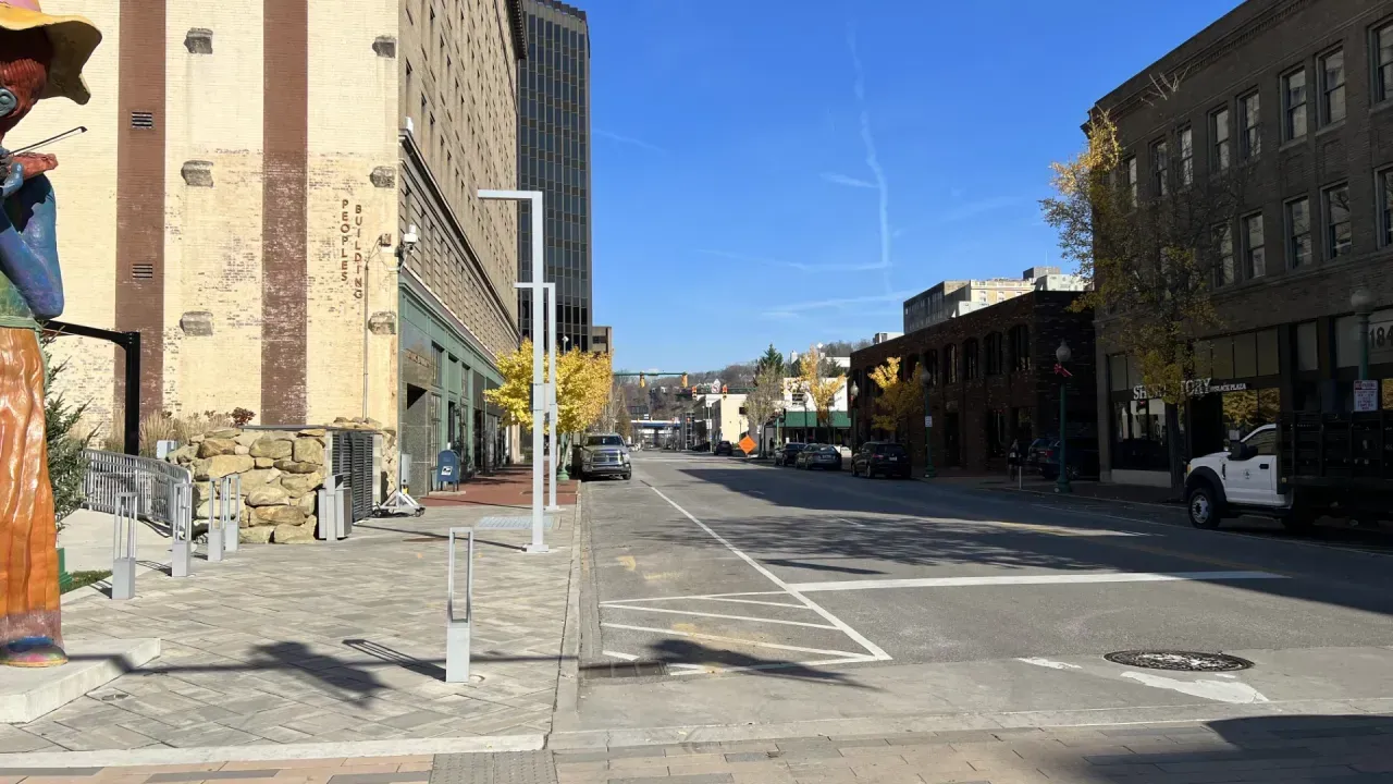 World's First Brick-Paved Road, world record in Charleston, West Virginia