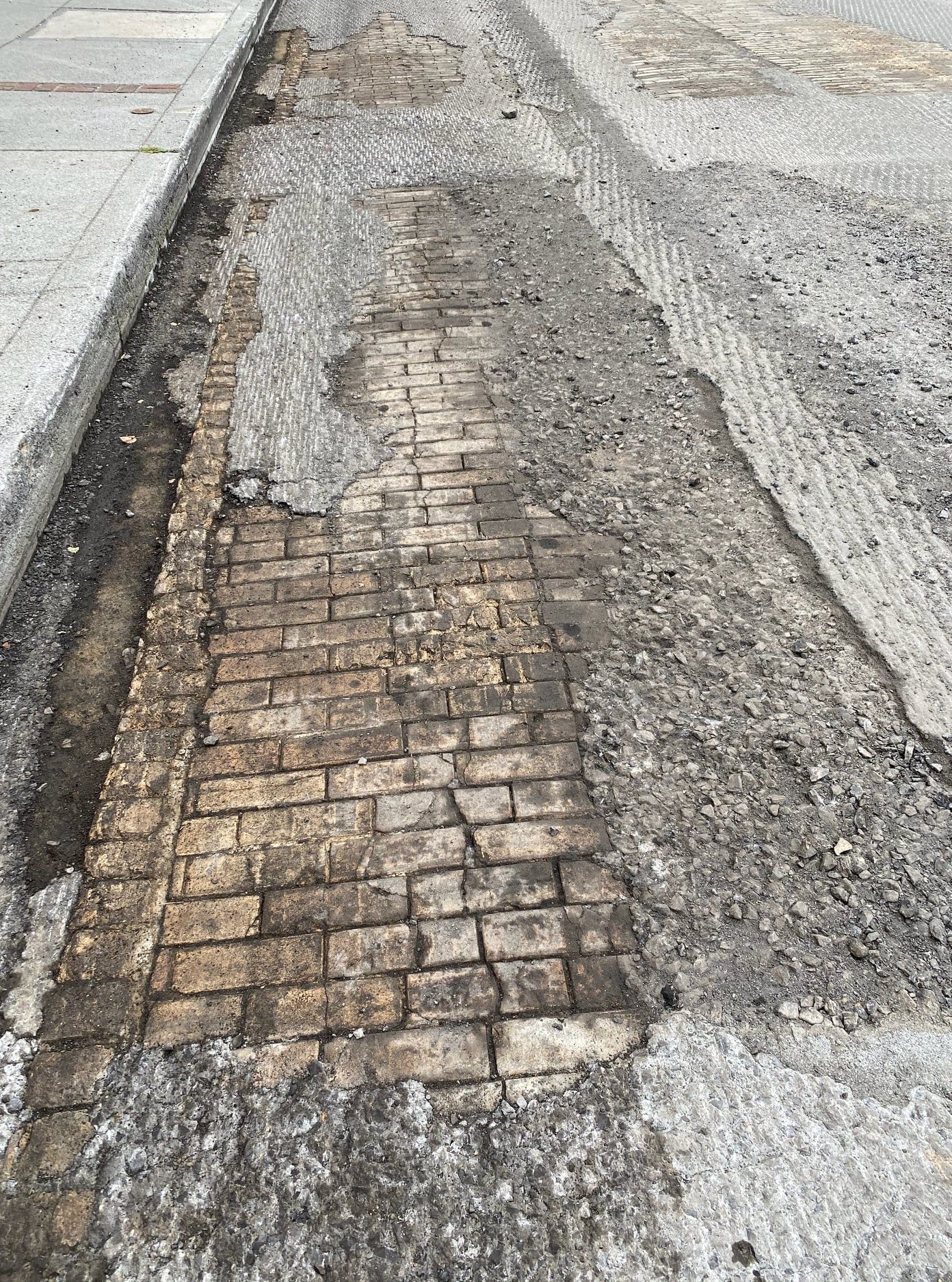 World's First Brick-Paved Road, world record in Charleston, West Virginia