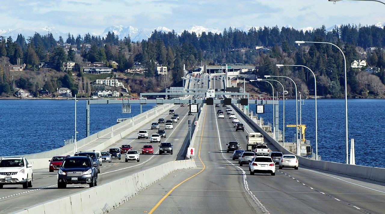 World's Longest Floating Bridge, world record in Seattle, Washington