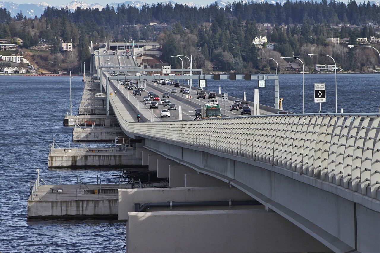 World's Longest Floating Bridge, world record in Seattle, Washington