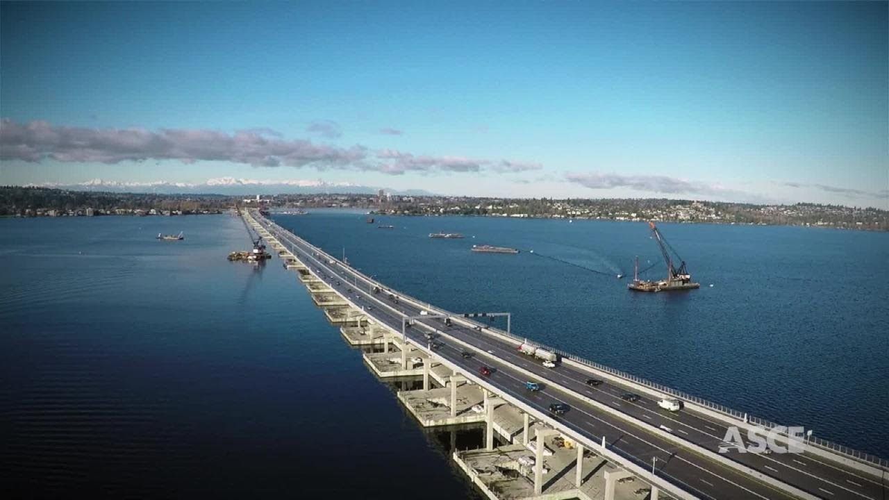 
World's Longest Floating Bridge, world record in Seattle, Washington