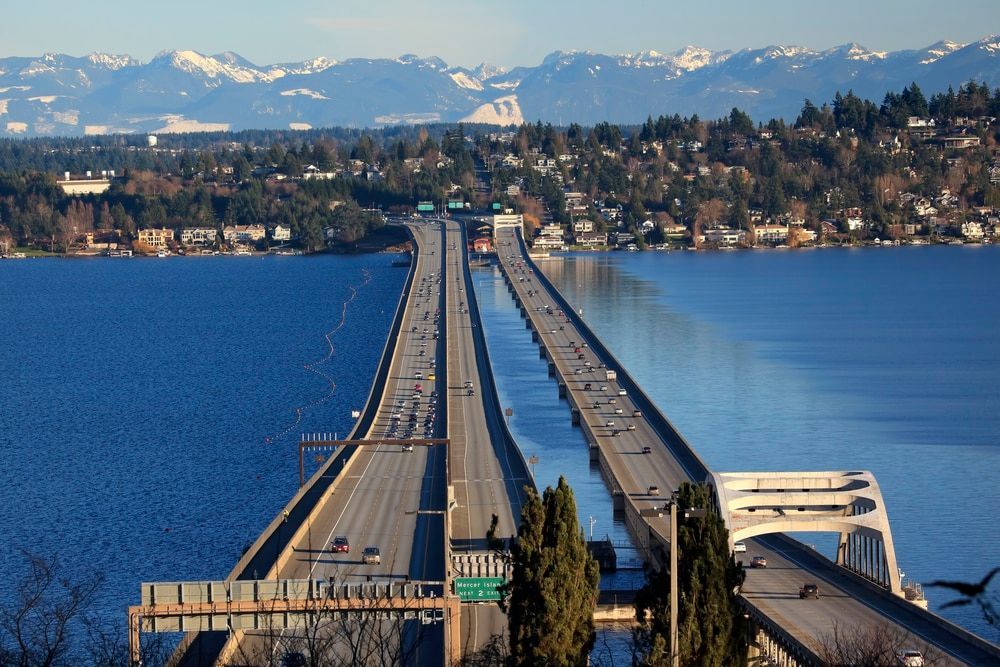 
World's Longest Floating Bridge, world record in Seattle, Washington