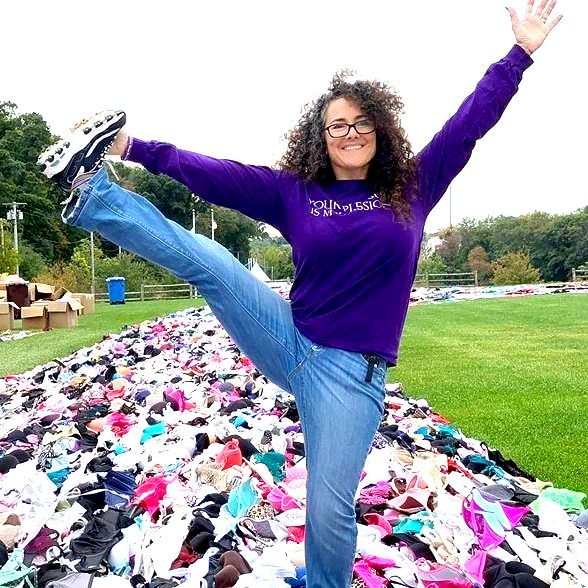 World's Longest Bra Chain, world record in Woonsocket, Rhode Island