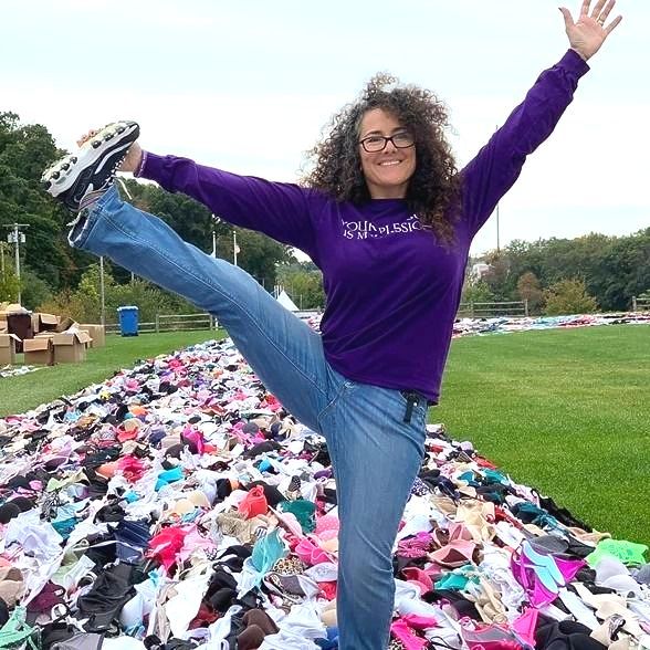 World's Longest Bra Chain, world record in Woonsocket, Rhode Island