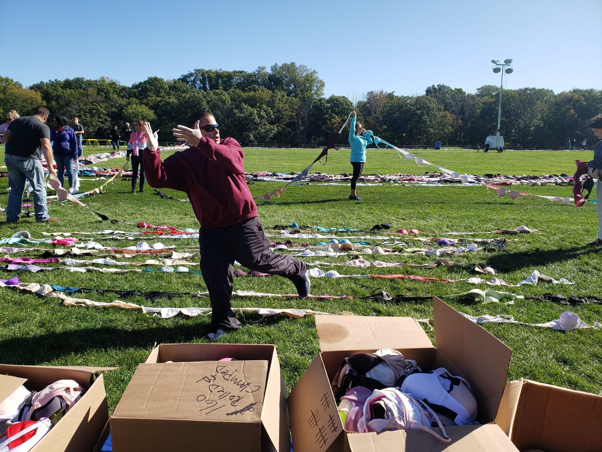 
World's Longest Bra Chain, world record in Woonsocket, Rhode Island