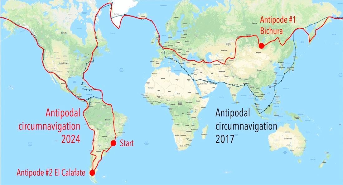 Fastest antipodal circumnavigation by helicopter, world record attempt underway