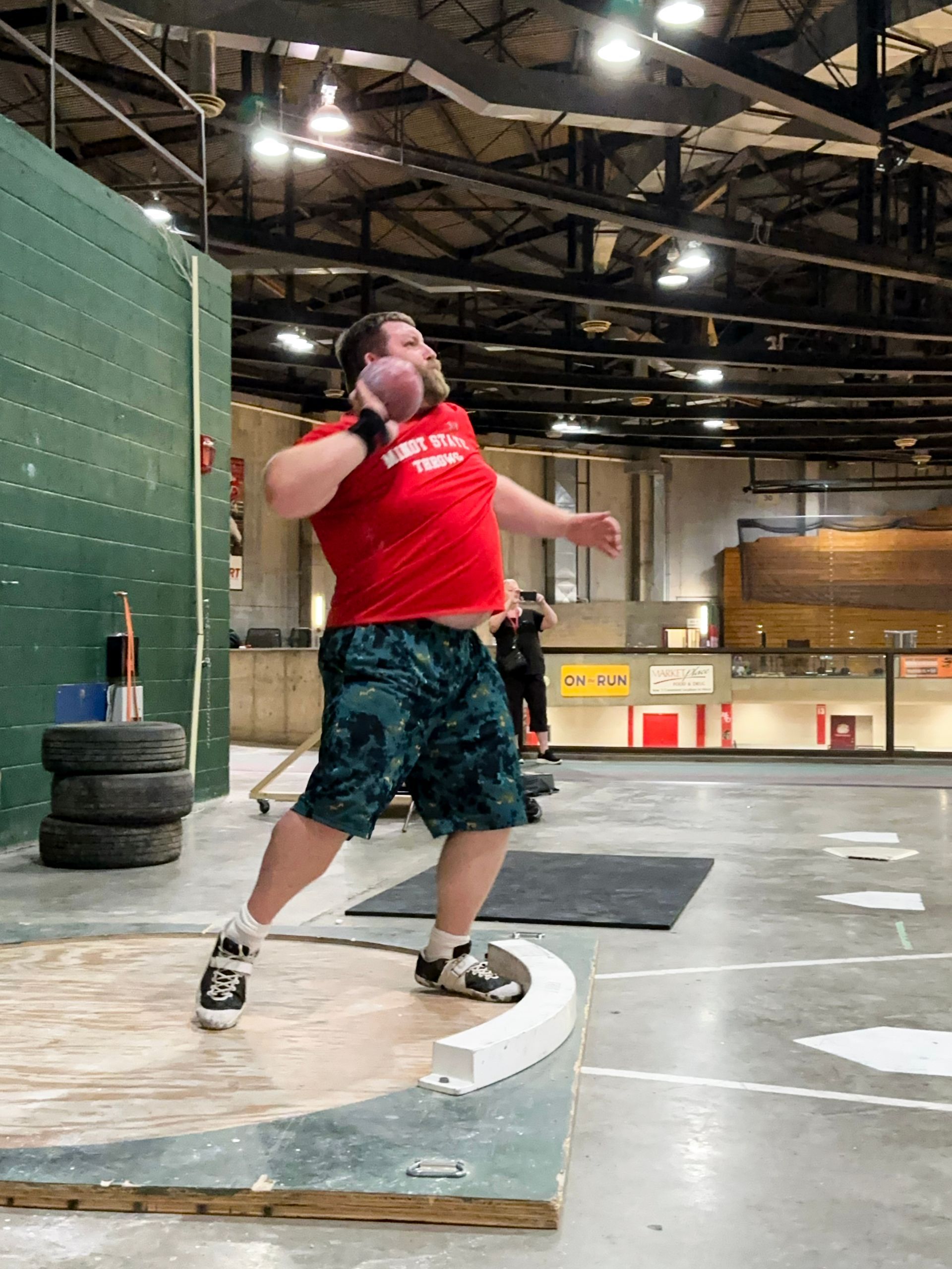 Farthest Power Throw with a 35 Pound Object, Dallas Reese sets world record