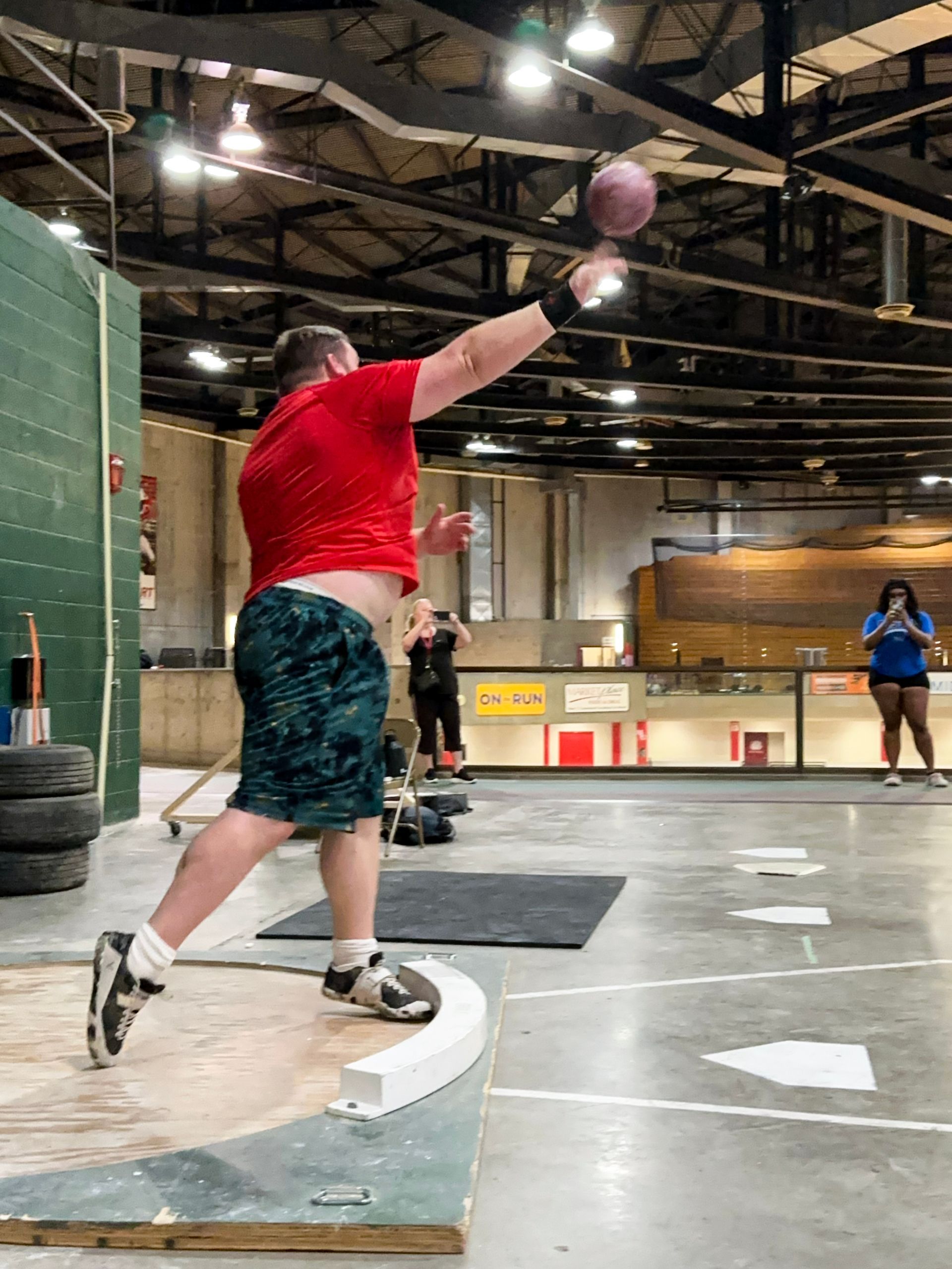 Farthest Power Throw with a 35 Pound Object, Dallas Reese sets world record