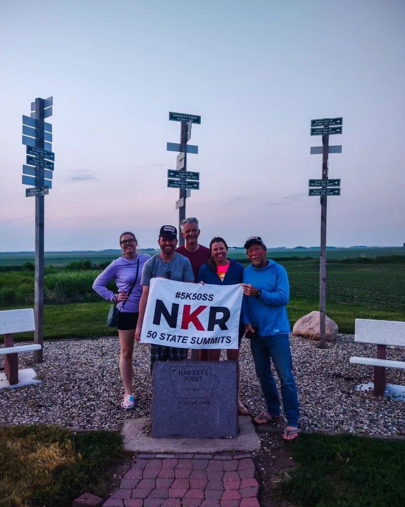 Fastest time to climb the highest points in all 50 US states, David Ashley sets world record