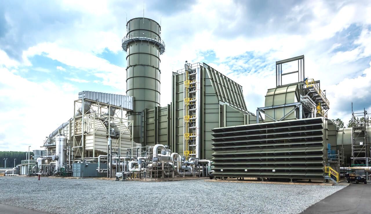 Most powerful simple cycle gas power plant, world record in Lincoln County, North Carolina