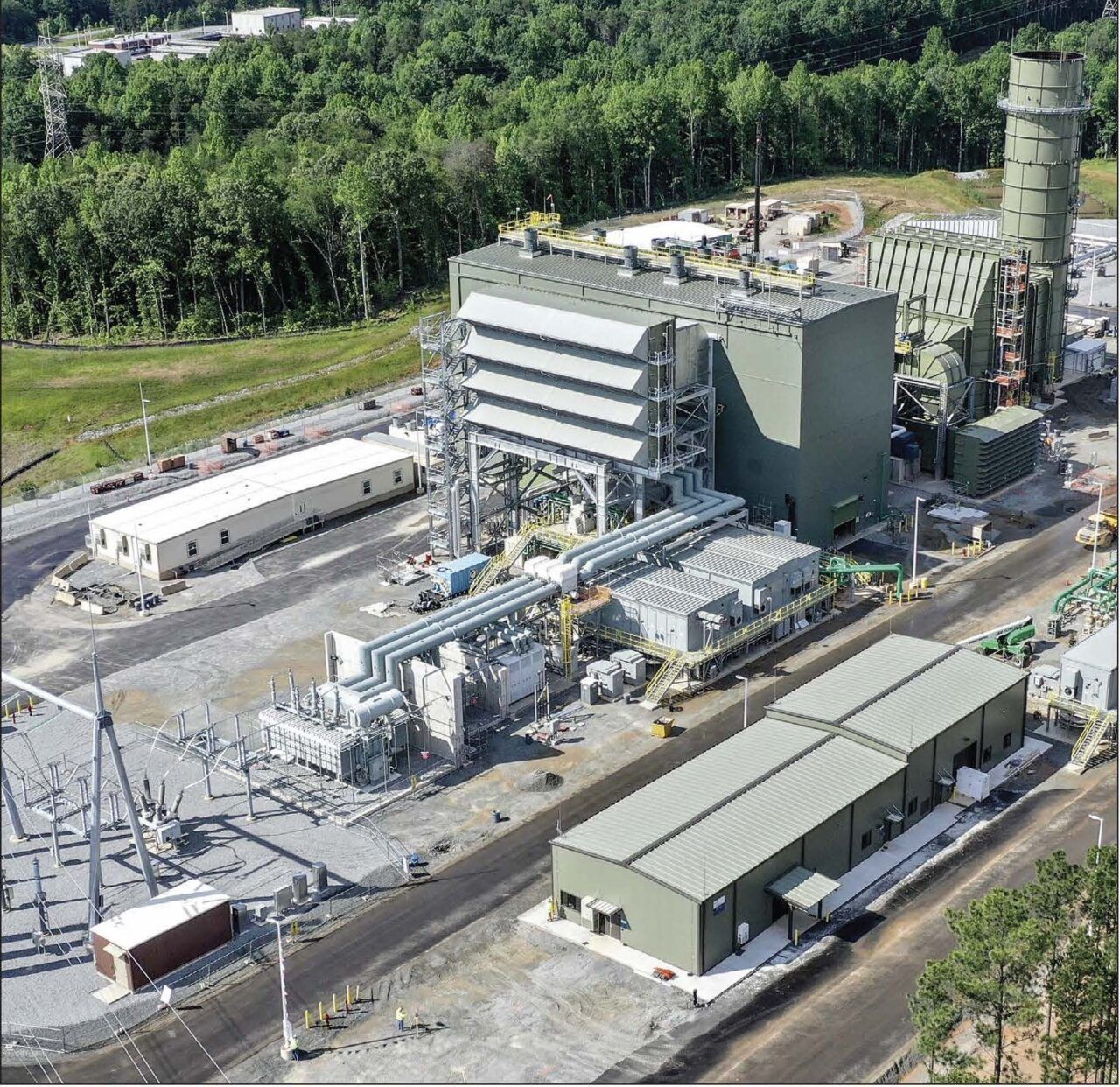 Most powerful simple cycle gas power plant, world record in Lincoln County, North Carolina