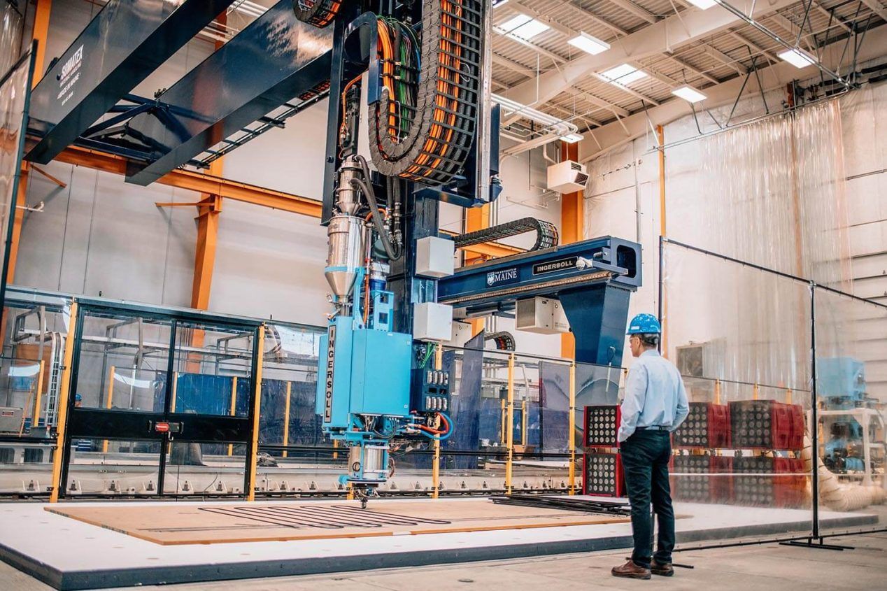 World's Largest Polymer 3D Printer, world record in Orono, Maine, United States