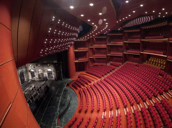 Most theater halls for a single theater, world record in Bucharest, Romania