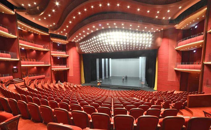 Most theater halls for a single theater, world record in Bucharest, Romania