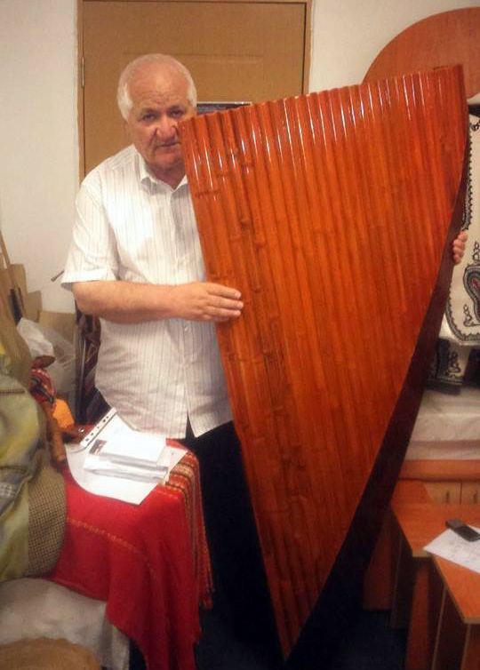 World's Largest Pan Flute, world record set by Ştefan Popescu