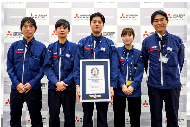 Fastest robot to solve a puzzle cube, world record set by Mitsubishi Electric Corporation