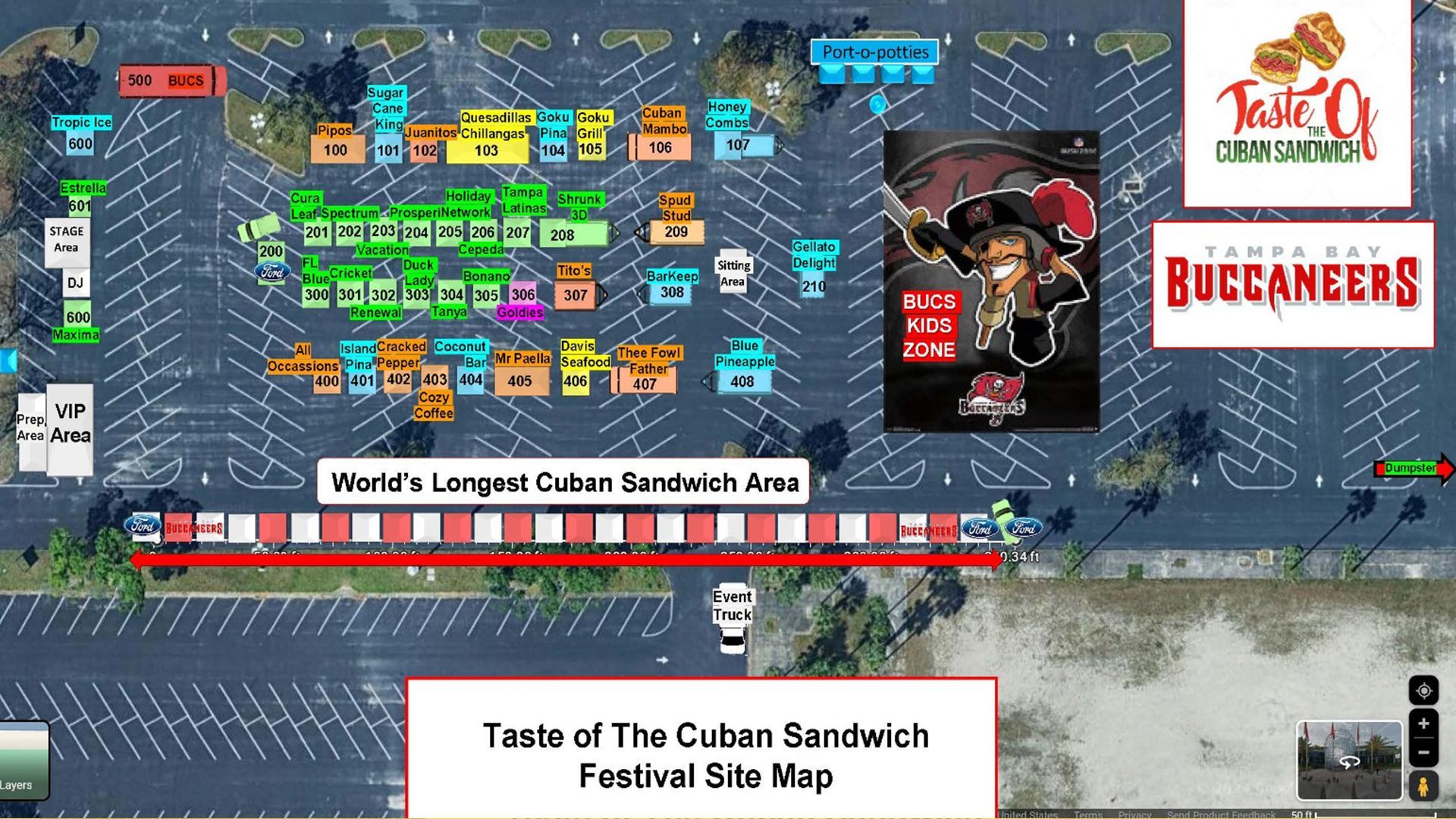 World’s Longest Cuban Sandwich, world record in Tampa, Florida