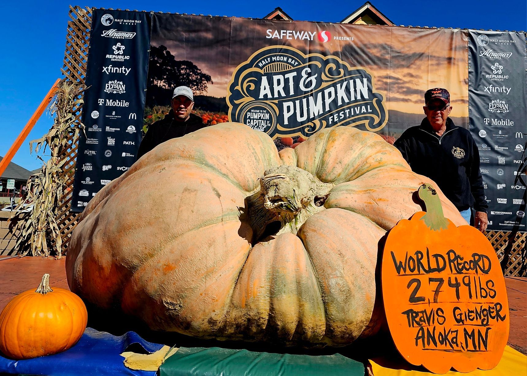 World’s heaviest pumpkin, world record set in Half Moon Bay, California