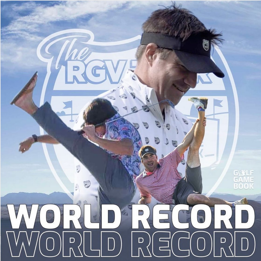 Most 18 hole golf courses played in one year, Patrick Koenig sets world record