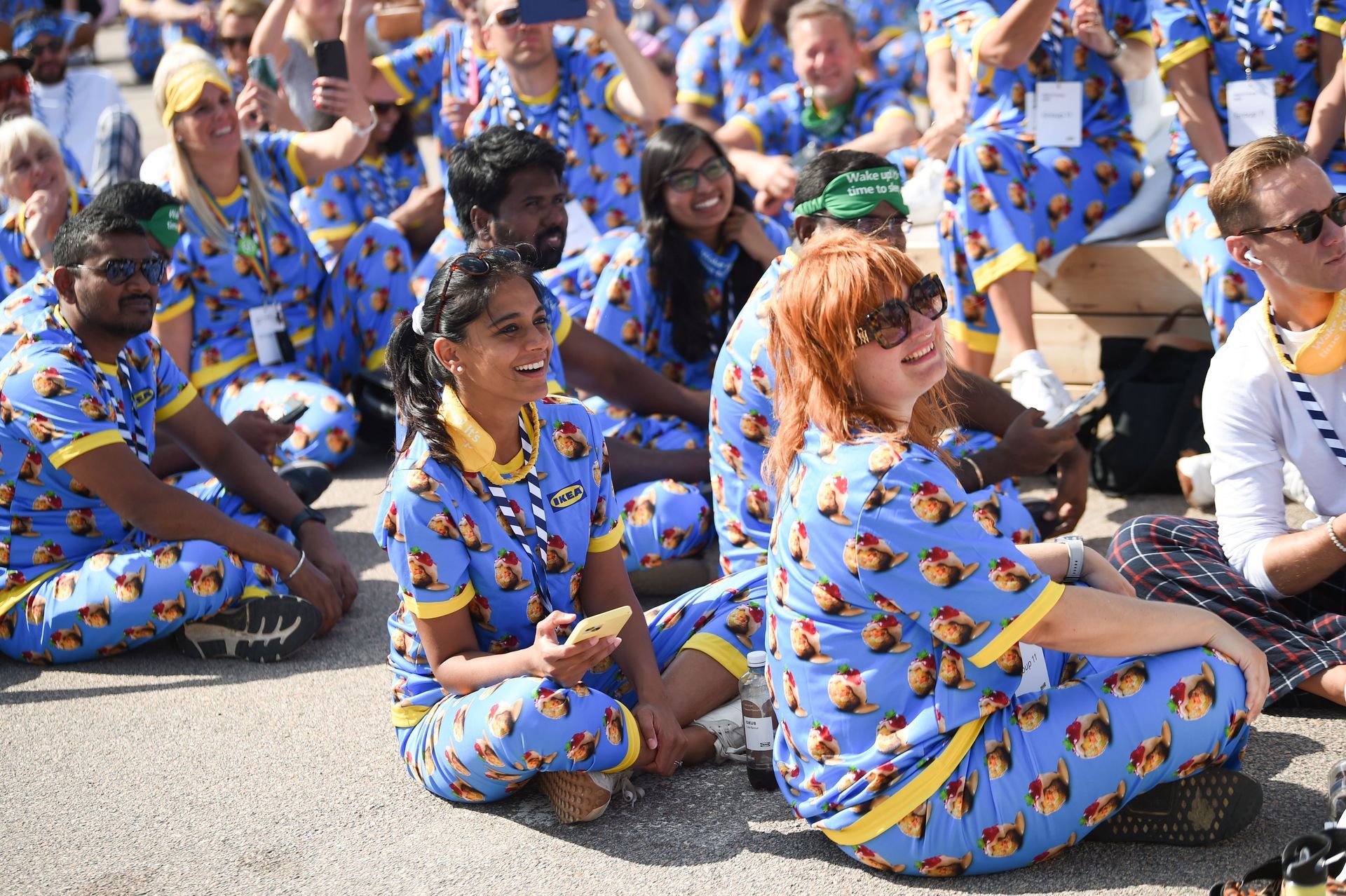 Largest gathering of people wearing two-piece pyjamas, IKEA sets world record
