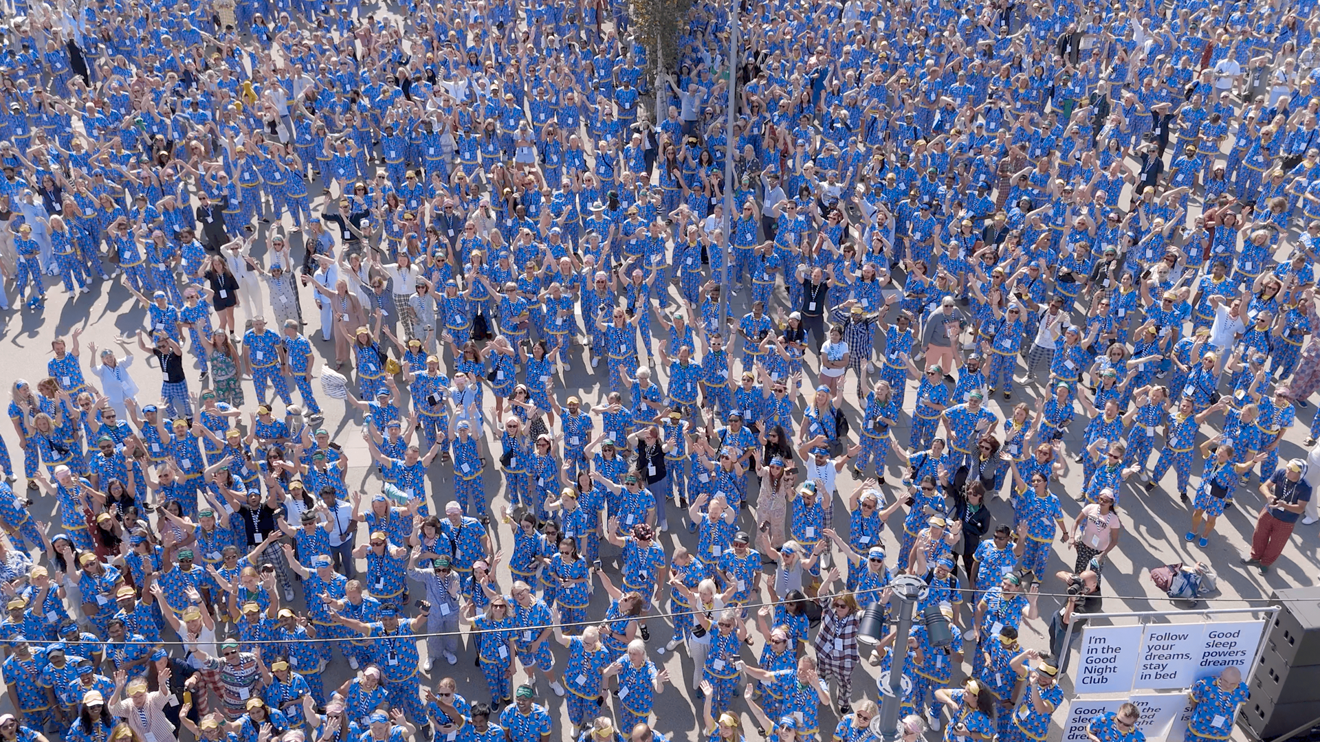 Largest gathering of people wearing two-piece pyjamas, IKEA sets world record