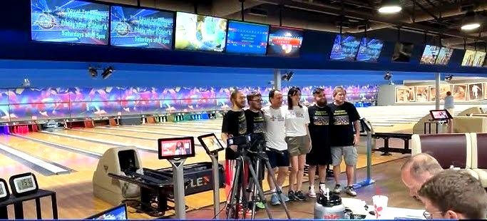 Most strikes in a 24-hour period in 10-pin bowling with four people, Kentucky bowling team sets world record