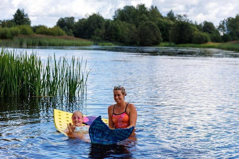 Farthest swim using a monofin, world record set by Merle Liivand in Miami, Florida