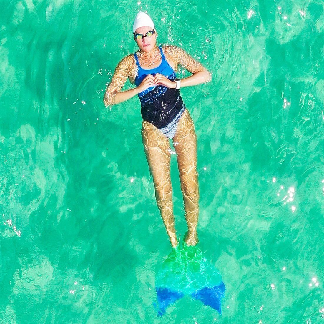 Farthest swim using a monofin, world record set by Merle Liivand in Miami, Florida