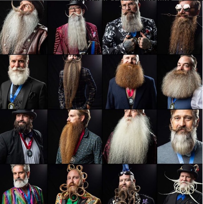 Longest beard chain, world record in Daytona Beach, Florida
