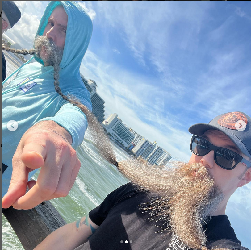 Longest beard chain, world record in Daytona Beach, Florida
