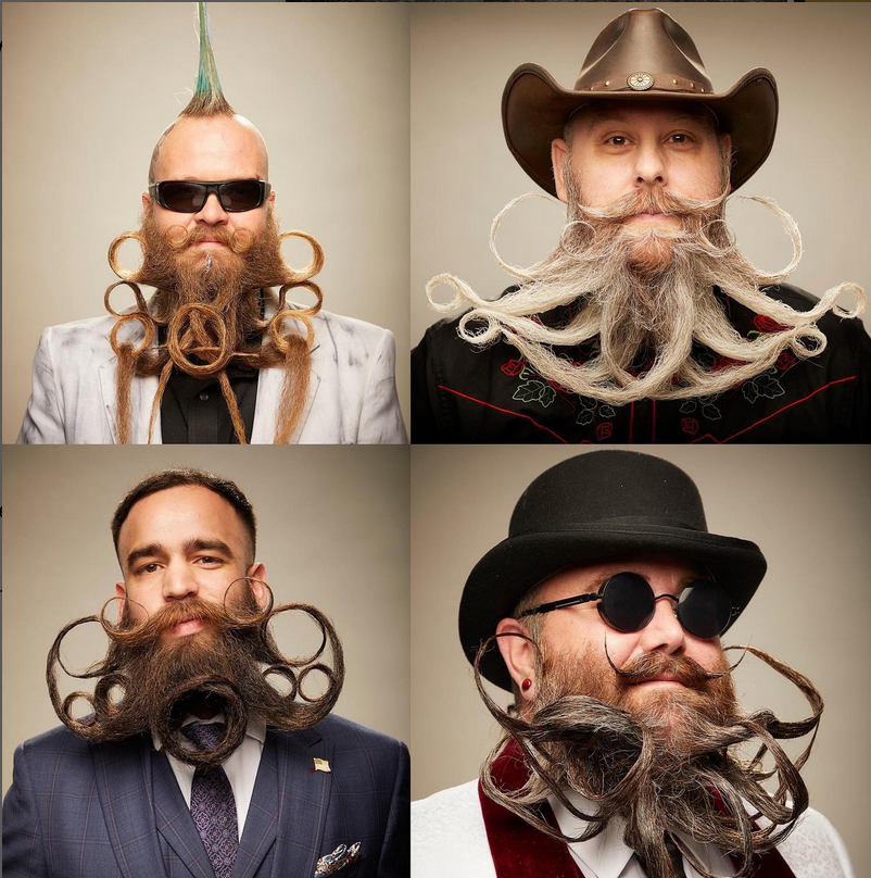 Longest beard chain, world record in Daytona Beach, Florida
