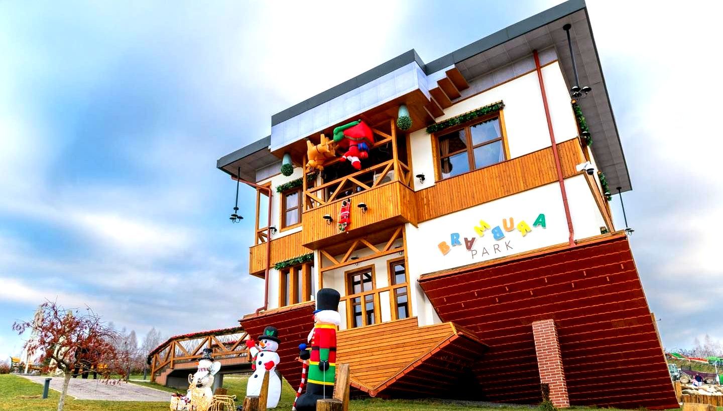 World's First Upside Down House Theme Park, world record in Sibiu County, Romania