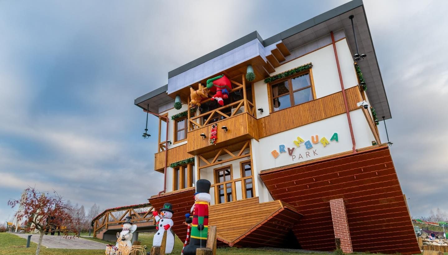 World's First Upside Down House Theme Park, world record in Sibiu County, Romania