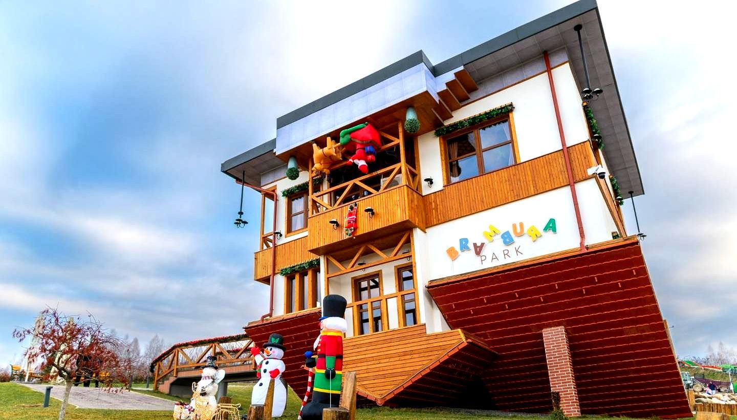 World's First Upside Down House Theme Park, world record in Sibiu County, Romania