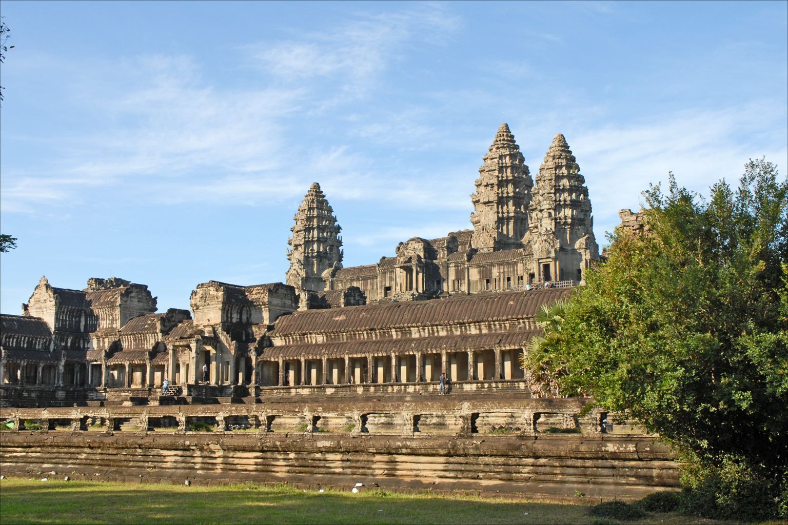 Largest gathering of super cars, world record set at the Angkor Archaeological Park, Cambodia