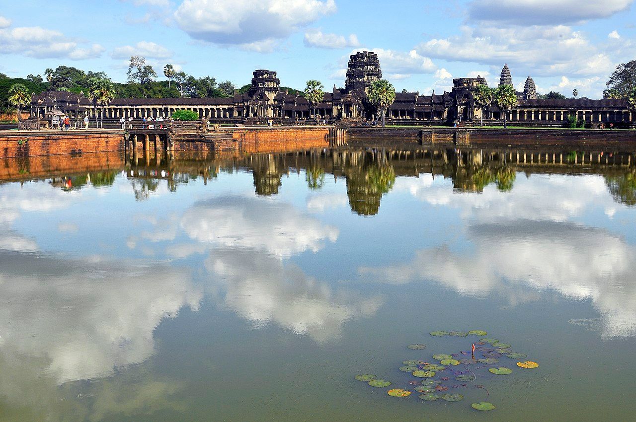 Largest gathering of super cars, world record set at the Angkor Archaeological Park, Cambodia